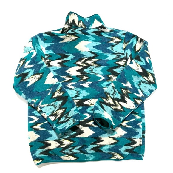 Patagonia Vintage Small Synchilla Trout Tales Elwha Blue Snap-T Fleece - Picture 3 of 15